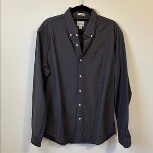 J. Crew Men's Charcoal Button Down Shirt